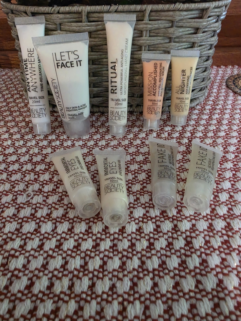 Beauty Society Travel-Size Face & Eye Primers in Cream/Tan Shades